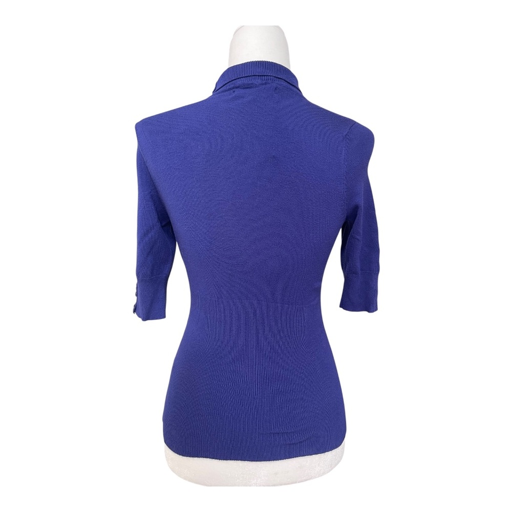 Express Knit Turtleneck Short-Sleeve with Buttons size XS Women's - Picture 3 of 13